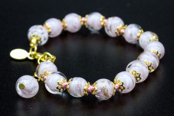 Murano glass beads bracelet