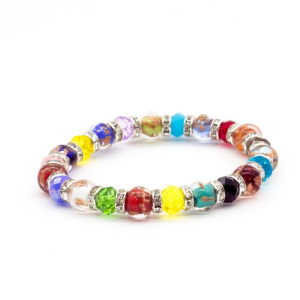 Murano glass beads bracelet elastic